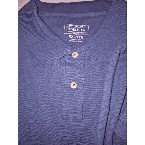 Pendleton Mens Navy Polo Shirt With Short Sleeves & Collared Neck XXL - Picture 3 of 6